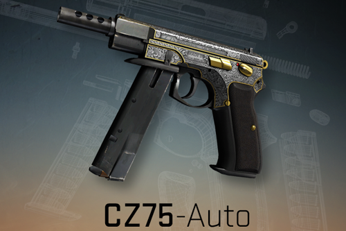 新推出的cz75全自动手枪,玩家可以在库存里替换p250手枪.