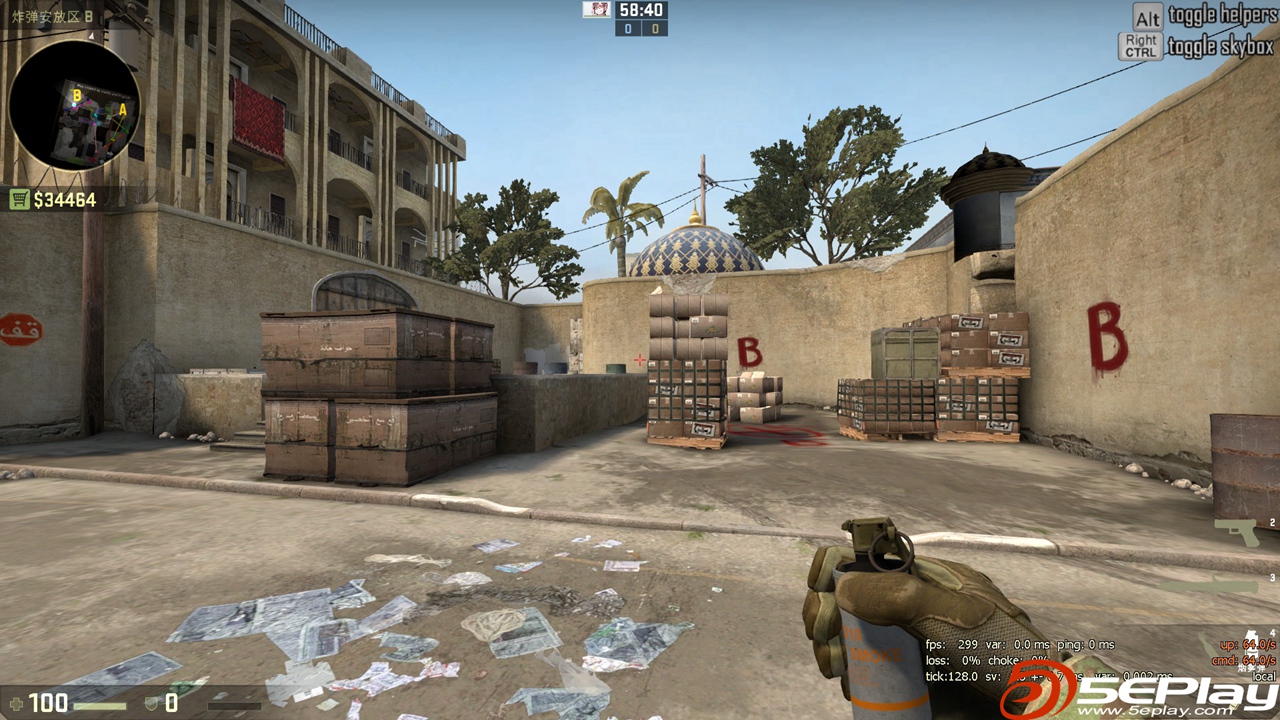 5eplay出品csgo地图dust2报点对照表