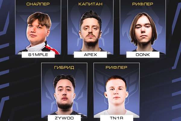 tN1R分享梦之队阵容：s1mple、donk和ZywOo三人由apEX