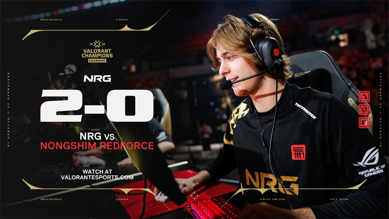 复仇成功！NRG 2-0横扫NS，mada 34杀制霸上海冠军赛D组