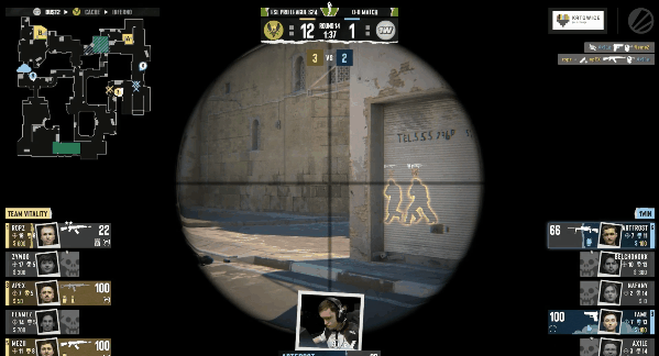 EPL S24战报：Vitality 2-0横扫1win，Dust2 13-1碾压，Cache 13-5轻取