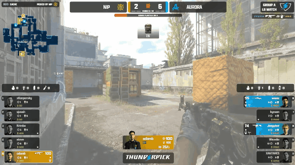 Aurora 2-0送NIP出局!TP世锦赛败者组首轮,XANTARES与woxic火力全开 Aurora 2-0送NIP出局!TP世锦赛败者组首轮,XANTARES与woxic火力全开