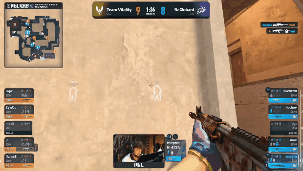 apEX缺阵无碍Vitality！2-0双杀9z，ropz与flameZ火力全开挺进胜者组