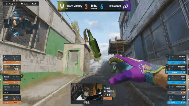 apEX缺阵无碍Vitality！2-0双杀9z，ropz与flameZ火力全开挺进胜者组