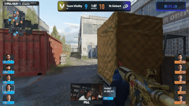 apEX缺阵无碍Vitality！2-0双杀9z，ropz与flameZ火力全开挺进胜者组