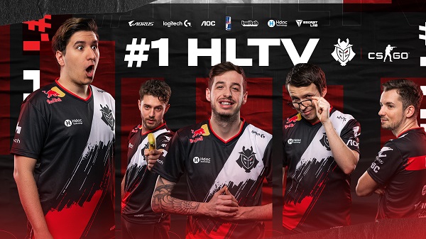 csgo比分|CSGO的HLTV排名更新,G2历史首次登顶世界第一