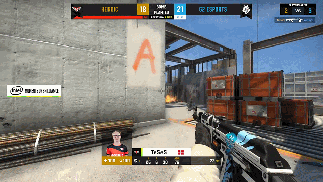 CSGO比分 ESL One科隆:Heroic以2比1比分击败G2晋级总决赛