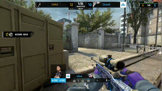 CSGO比分 EPL S12北美区:FURIA鏖战许久,以2比1比分险胜Cloud9