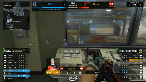 CSGO比分 EPL S12欧洲区:Heroic让一追二击败BIG;ENCE翻盘战胜G2