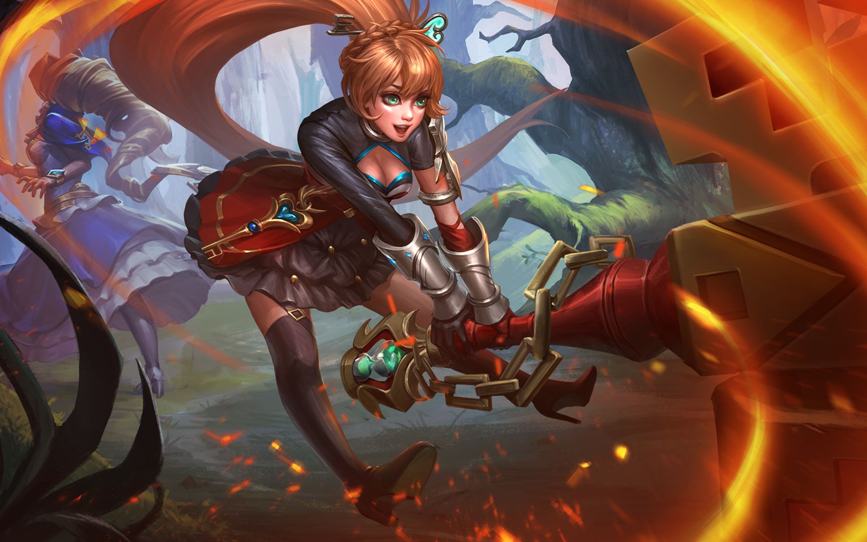 (hon英雄重锤风暴,dota2的邪影芳灵和破晓晨星身上有她很多的影子)