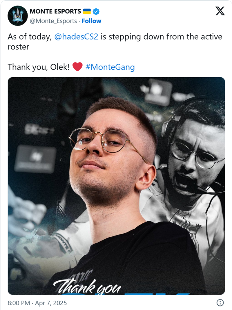 HLTV爆料：G2有意租借hades填补m0NESY空缺_5EPlay - 5EPlay赛凡网