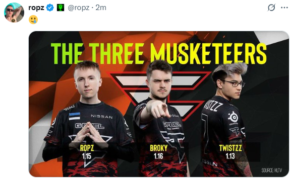 下放broky后 FaZe两位老大哥发布动态告别小弟