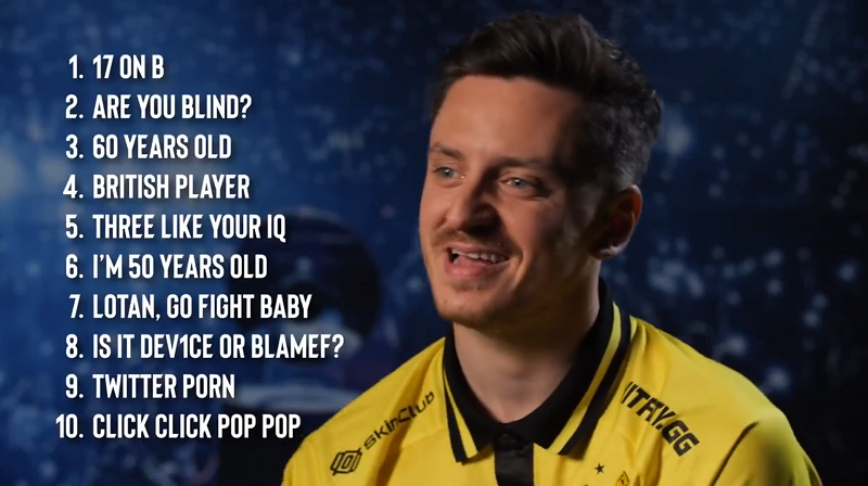 apEX分享最强垃圾话选手TOP5：karrigan、cadiaN等人上榜