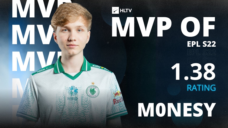 EPL S22选手rating榜：m0NESY 1.38封王！Twistzz回归爆发，ZywOo三甲（附TOP10名单）