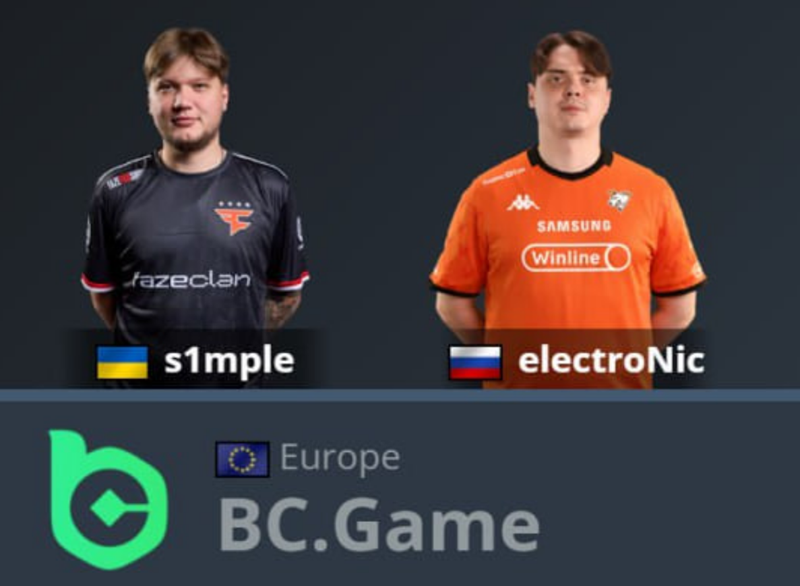 s1mple與electroNic重聚BC.Game！CS史上最強雙人組迎來最終一役