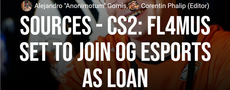 cadiaN联手FL4MUS！OG官宣新阵容，目标Major资格