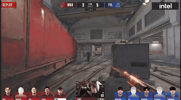 布达佩斯Major第二阶段：TYLOO痛失好局10-13 M80，战术失误致胜局逆转