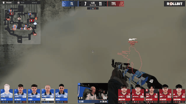 布达佩斯Major第二阶段：TYLOO 1-2 Liquid，遗憾出局