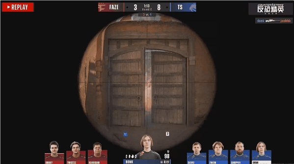 双子星碾压！Spirit 13-5暴打FaZe，chopper天道超觉醒联手donk沙地五杀封神