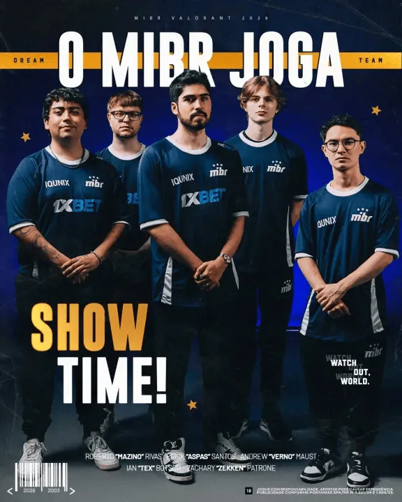 MIBR官宣2026全新冠员：zekken正式加盟，巴西军团重构完成